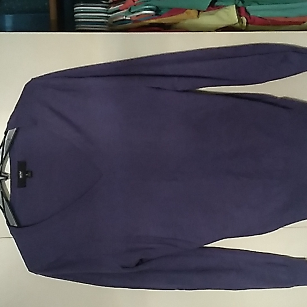 Purple v neck sweater